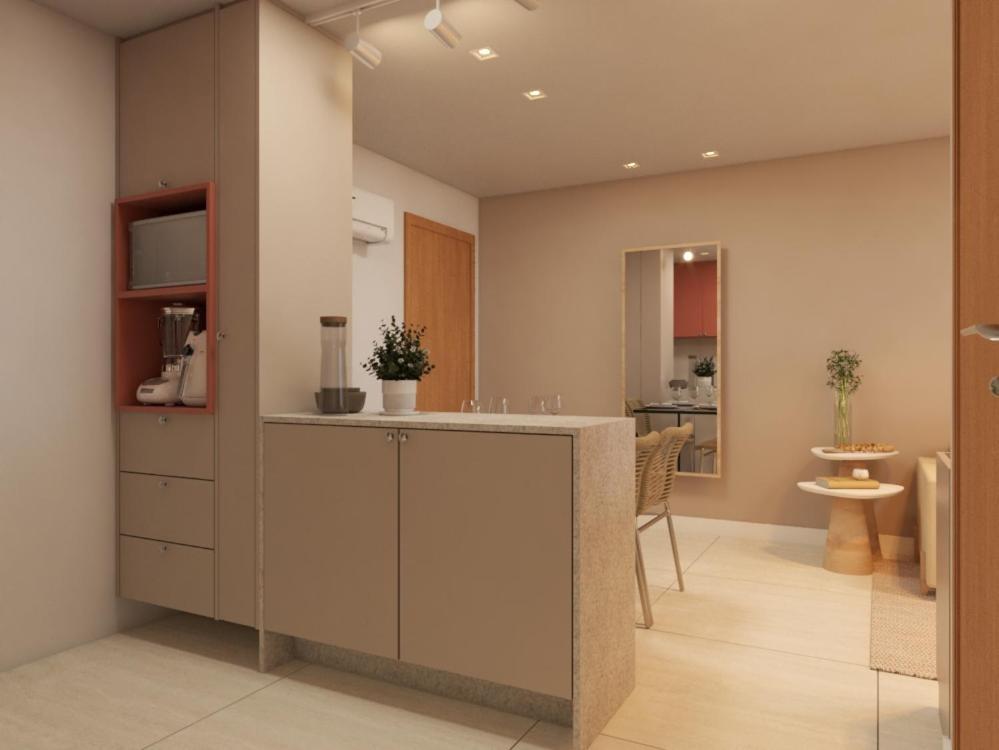 Apartamento de 1 Quarto com Varanda e Vista do Mar